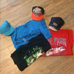 Salt Life Super Value Set! 3 Shirts 3 Hats